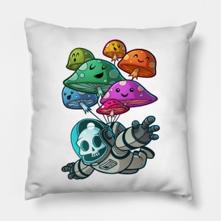skull astronaut nr1 Pillow