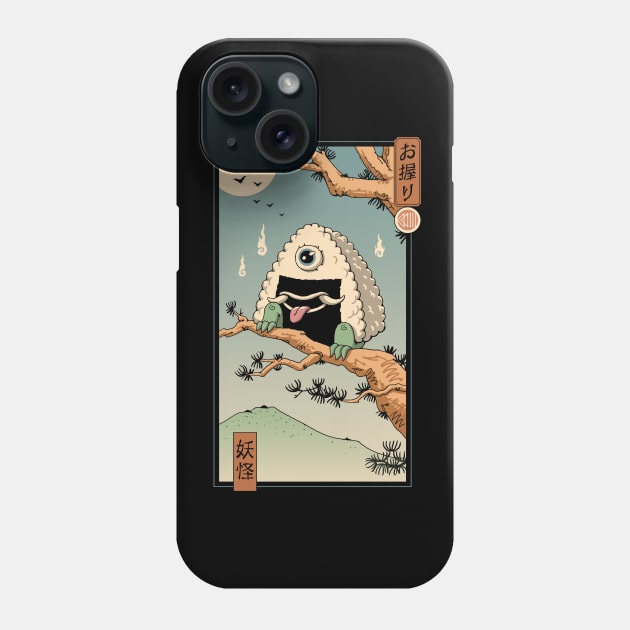 Yokai Onigiri in Edo Phone Case by Vincent Trinidad Art