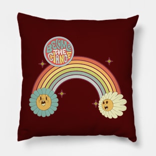 Retro Rainbow Pillow