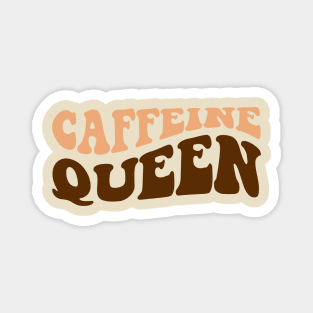 Caffeine Queen Retro Design Magnet