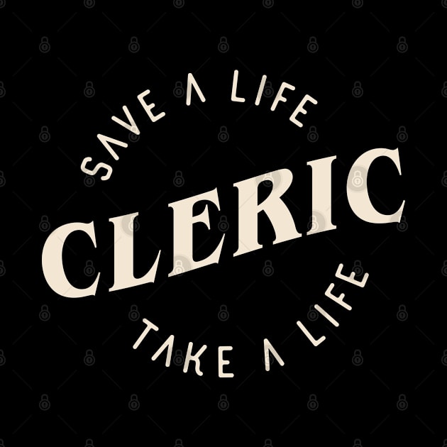 Cleric Save a Life Tabletop RPG by pixeptional