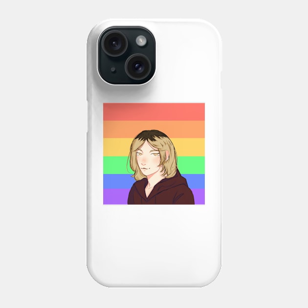 Kenma w/ Pride Flag Phone Case by Sophprano