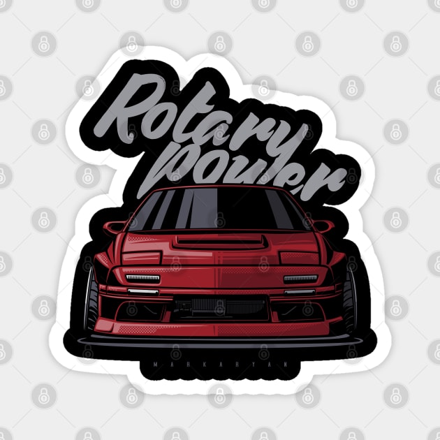 Rotary Power FC RX7 Magnet by Markaryan