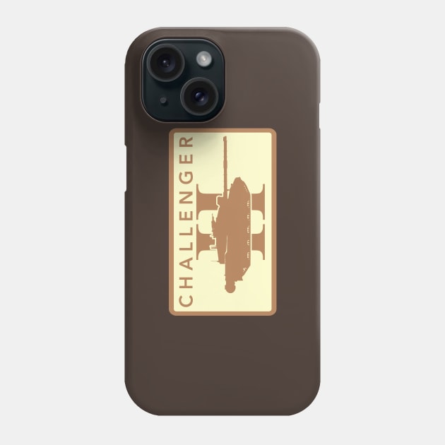 Challenger 2 Patch (desert subdued) Phone Case by TCP