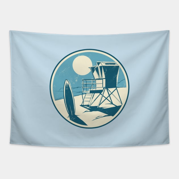 California Beach Tapestry by LR_Collections