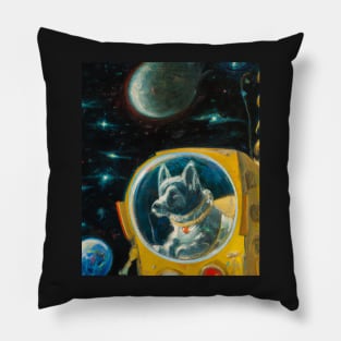 Laika Soviet Space Dog Pillow