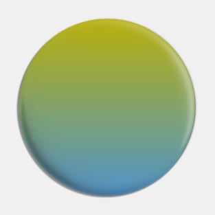 Yellow green blue design Pin