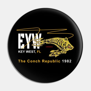 Key West FL., Conch Republic Fishing Pin