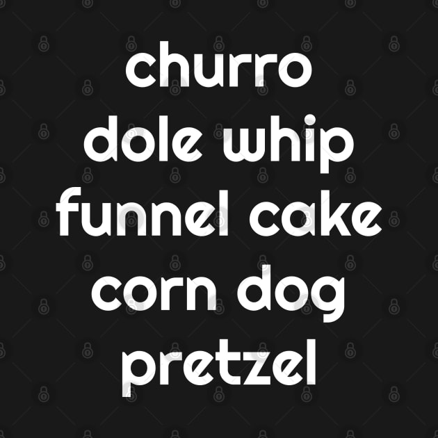 churro dole whip funnel cake corn dog pretzel by StarsHollowMercantile