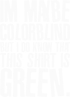 Funny Color Blind Joke Blindness Men Women Green Gift Magnet