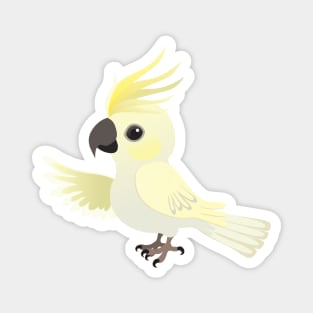 Cute Sulphur crested cockatoo Magnet