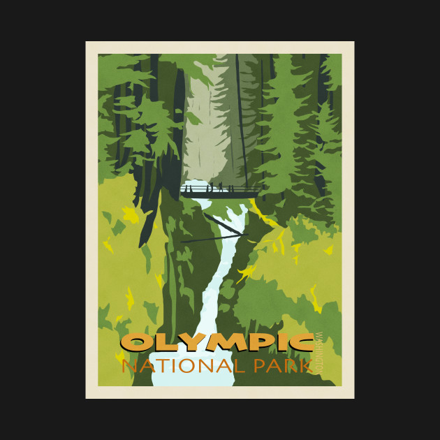 Disover Olympic National Park - Olympic National Park - T-Shirt