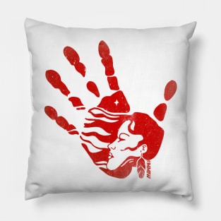 Red Hand #MMIW Pillow