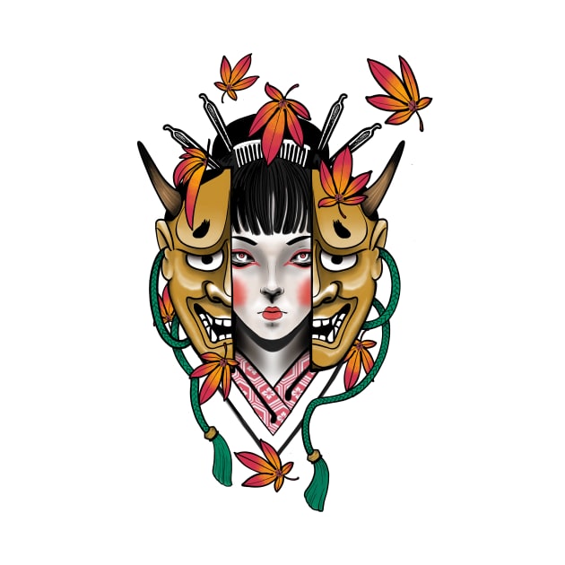 Hannya geisha by Jocoric