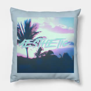 aesthetic palm trees Pillow