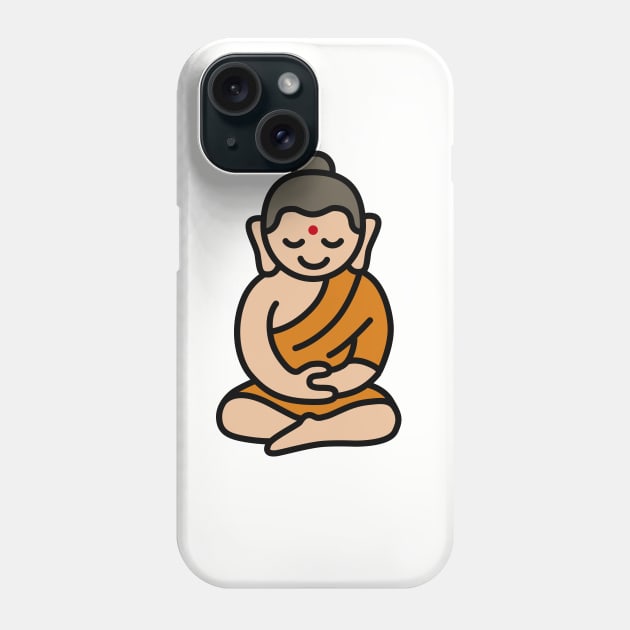 Buddha Cartoon Phone Case by LaundryFactory