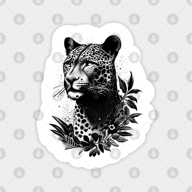 Jungle Leopard Magnet by osmansargin