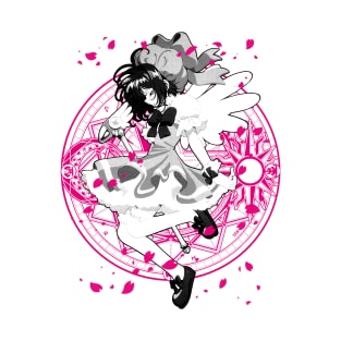 Sakura Magic Circle (black) T-Shirt