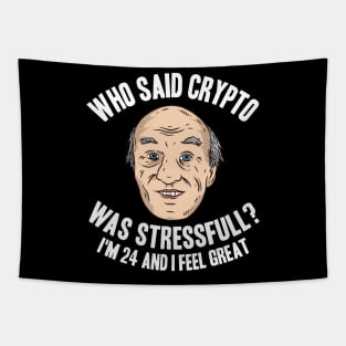 Funny Cryptocurrency Investor Trading Meme Quote BTC Tapestry