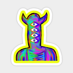 Goodnight Punpun Acid / Oil Slick Portrait Magnet