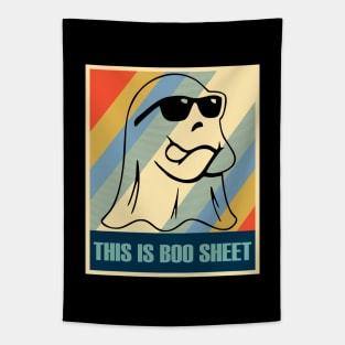 Vintage Retro This Is Boo Sheet Tapestry