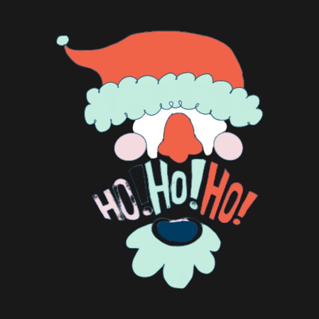 Ho Ho Ho - Santa's Face by Christamas Clothing