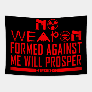 No Weapon Formed (Red) Tapestry