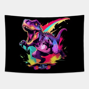 t rex skaterboard Tapestry