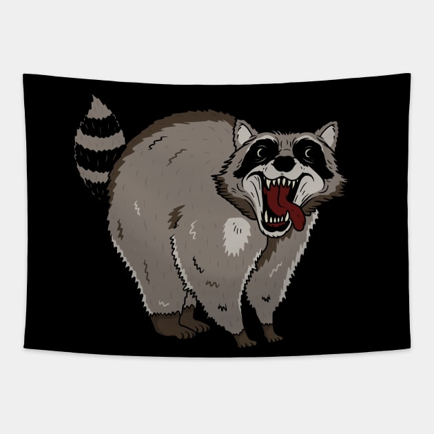 Raccoon Tapestry by valentinahramov