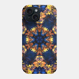 Psychedelic Hippie Yellow and Blue Phone Case