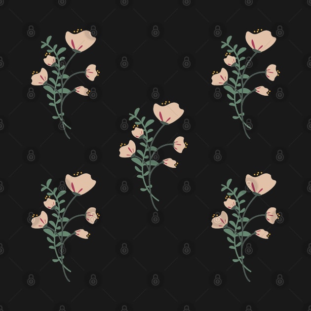 Pink Floral Pattern design by Eveline D’souza