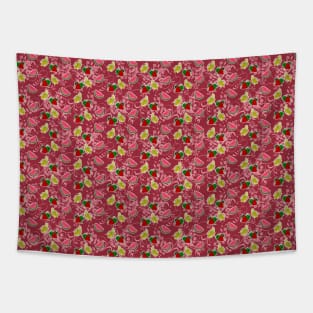 Strawberry Watermelon Banana Pattern Tapestry