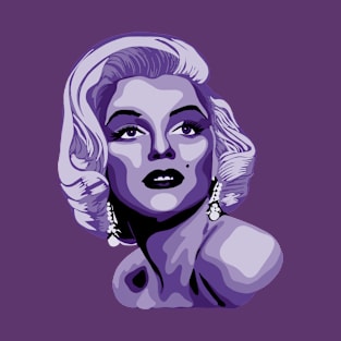 Marilyn Monroe Purple Portrait T-Shirt