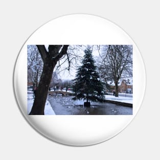 Bourton on the Water Christmas Tree Cotswolds Pin