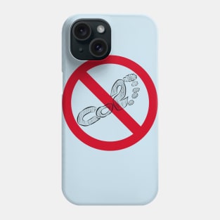 No To Carbon Footprint Phone Case