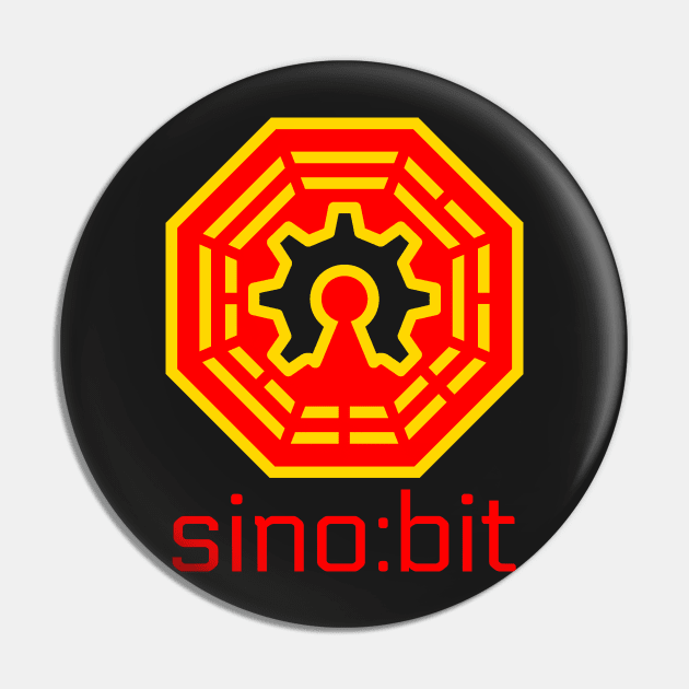 Sino:bit logo- Red & Gold Pin by Naomi Wu's Shenzhen Store