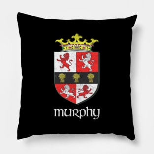 Murphy / Faded Style Family Crest Coat Of Arms Design Pillow