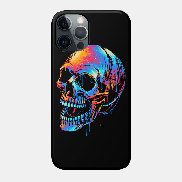 Colorful Skull - Skull - Phone Case