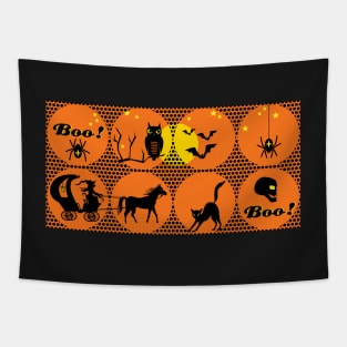 polka dot halloween Tapestry