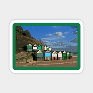 Beach Huts, Middle Chine, Bournemouth Magnet