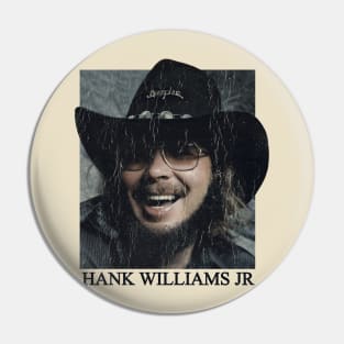 Retro vintage Hank Williams Jr Pin