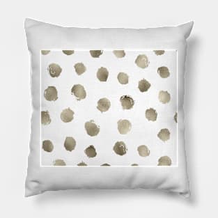 Gold foil dots Pillow