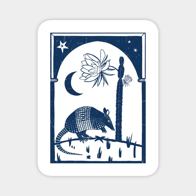 Armadillo Magnet by Das Brooklyn