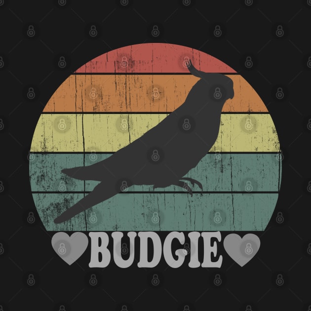 Retro Budgie Love Budgerigar Parakeet Vintage by Urban7even