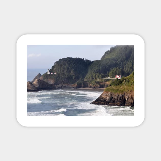 Oregon Lighthouse Magnet by KirtTisdale