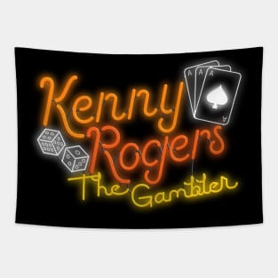 Gambler Neon Tapestry