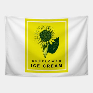 sunflower ice cream Tapestry