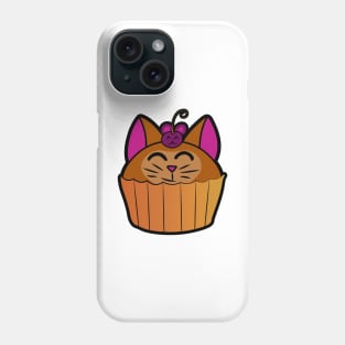 Catcake With Mouse-Cherry - Orange Phone Case