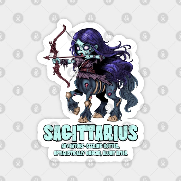 Sagittarius Zombie Magnet by H. R. Sinclair