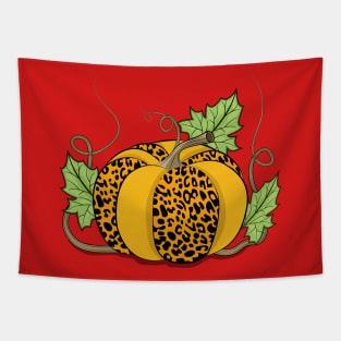 Cheetah Print Pumpkin Tapestry